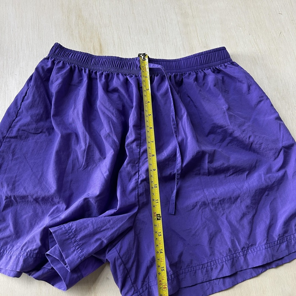 Swim 365 Swim Shorts Womens Large Purple Nylon Drawstring Elastic Waist Beach - Picture 6 of 10